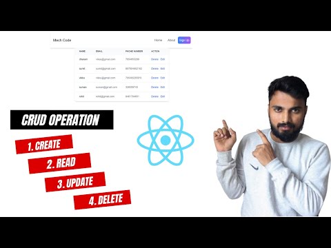 Learn Crud Using React Js in Hindi | CRUD Operation in ReactJs