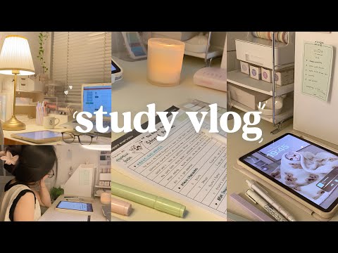 STUDY VLOG | 5:00am slow morning, study motivation, daily life, productive day ˚ ༘