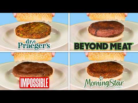 Pro Chefs Blind Taste Test Every Veggie Burger | The Taste Panel | Epicurious