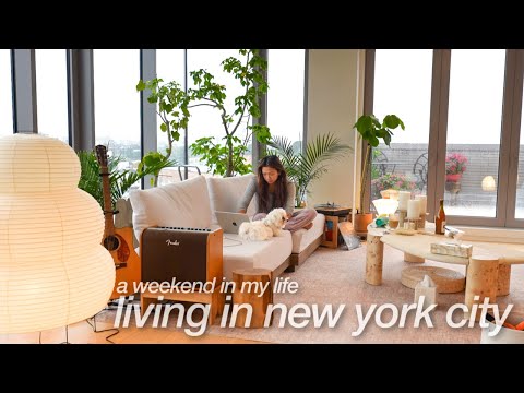 a weekend in my life living in NYC vlog (gardening, home decor shopping, soccer game, cooking)