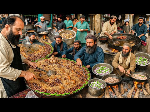 Breakfast in Afghanistan | Traditional morning street food | Liver Fry | Kabuli Pulao | Biryani