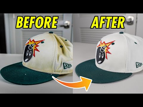 HOW TO CLEAN FITTED HATS/SNAPBACKS *TUTORIAL*