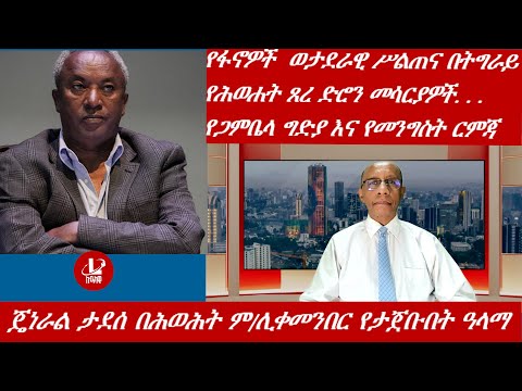 Lualawi ሉዓላዊ/ጄነራል ታደሰ በሕወሕት ም/ሊቀመንበር የታጀቡበት ተልዕኮ/የፋኖዎች ወታደራዊ ሥልጠና በትግራይ /የጋምቤላ ግድያ እና የመንግስት ርምጃ