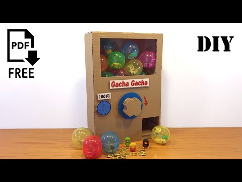 [DIY] How to make a Gachapon Machine. #1 [Japanese Toy Capsule vending machine.]