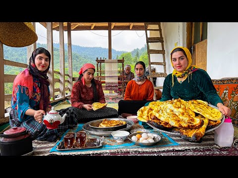 Traditional Village Breakfast & Fresh Bread π | Peaceful Morning in Rural Iran