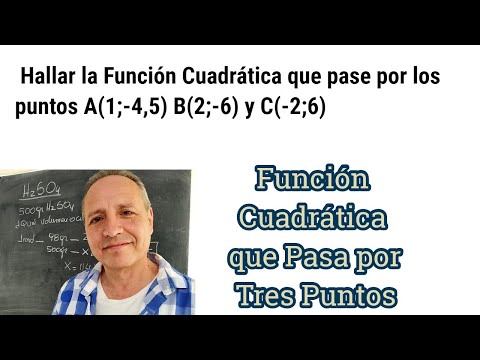 Hallar una Función Cuadrática con 3 Puntos
