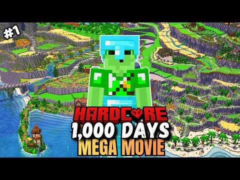 I Survived 1,000 days in REAL Hardcore Minecraft! [MEGA MOVIE] #1