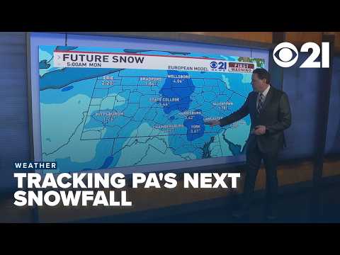 Weekend snow? Possible snow totals for Pennsylvania
