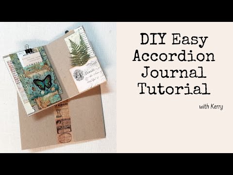 DIY Accordion Journal Tutorial with Kerry