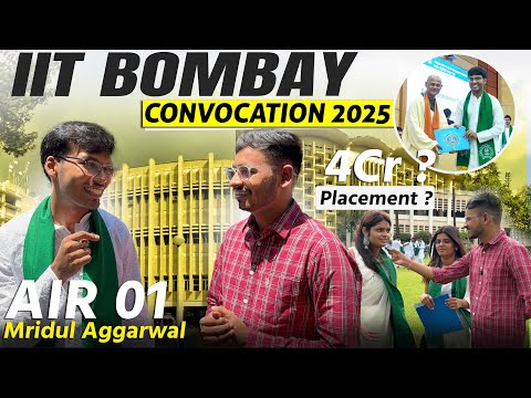 4 Cr Placement💰 IIT Bombay Convocation 2025 🔥