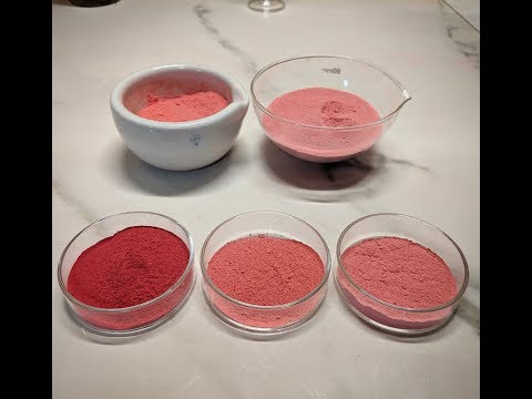 Genuine Madder Lake Pigment extraction.