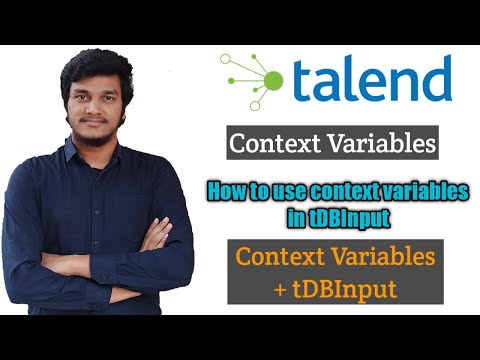 51.How to use Context Variables in tDBInput Component l Context+Databases l Talend DI