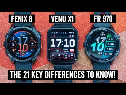 Fenix 8 vs Venu X1 vs Forerunner 970: Every single difference explained!