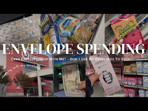 Shop With Me | How I Shop Using the Cash Envelope System | Target, Walmart