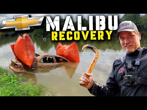 3-Years Underwater! Chevy Malibu Discovered Launched Off Cliff! (RECOVERY)