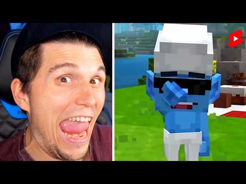 Paluten guckt Shorts bis es Schlümpfe in Minecraft gibt