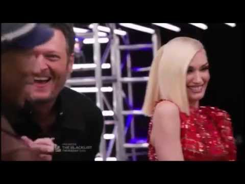 Gwen and Blake - Funny and Sweet Moments Part 1 - The Voice