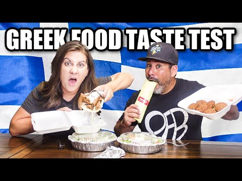 AMERICANS TRY GREEK FOOD FOR THE FIRST TIME | TRYING GREEK CUISINE: Gyros + Chicken Shambala + More