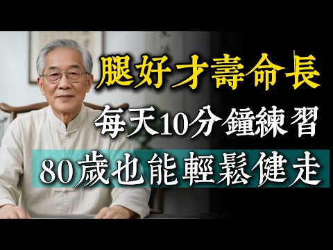 醫師提醒：腿健康才長壽！7個強化雙腿的動作，每天只要10分鐘，80歲也能輕鬆健走。
