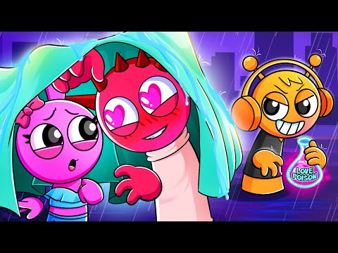 Pinki & Raddy's Dark Secret Love, Oren is CHEATED?! Incredibox Sprunki Animation