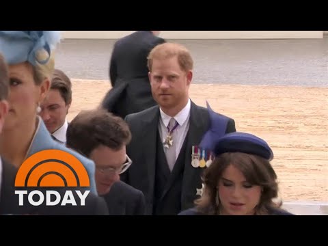Prince Harry arrives at King Charles III’s coronation