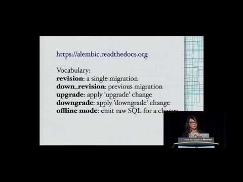 Selena Deckelmann: Sane schema migrations with Alembic and SQLAlchemy - PyCon 2014
