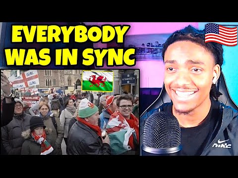 AMERICAN REACTS to Welsh Male Choir Flashmob | Wales vs England Gameday!