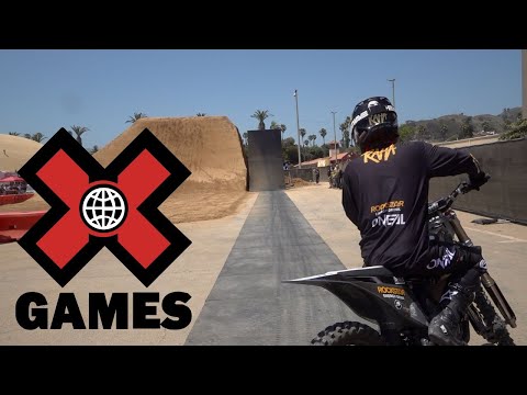 X Games Practice 2024  - Moto Quarter Pipe High Air
