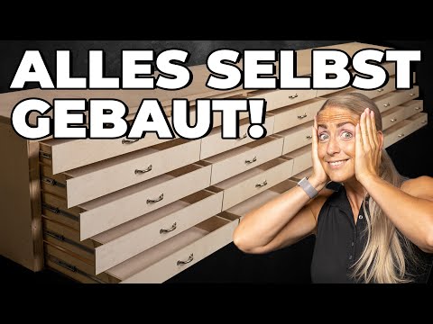30 drawers in one day! We'll show you how to build simple drawers.