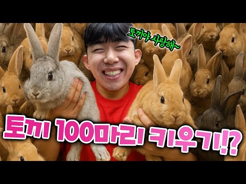 슈뻘맨이 토끼 100마리 키우면 생기는 일?! 으악! 살려줘!!