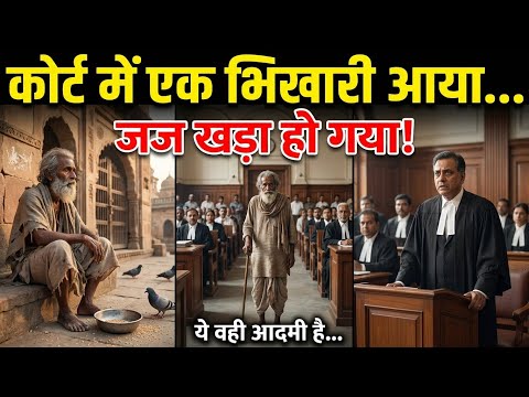 कोर्ट में आया एक भिखारी… और अगले ही पल जज कुर्सी से उठ खड़ा हुआ! सच जानकर रूह कांप जाएगी 😱