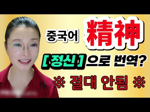 중국어 精神 절대 정신으로 번역하면 안 되는 이유 | 중국어회화 | 중국어독학 |원어민 홍매쌤