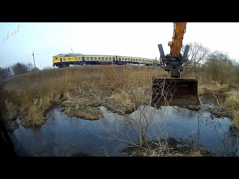We destroy the old, beaver dam.