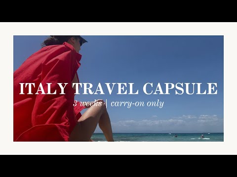 what to wear in italy | 3 weeks - carry-on only | summer travel capsule