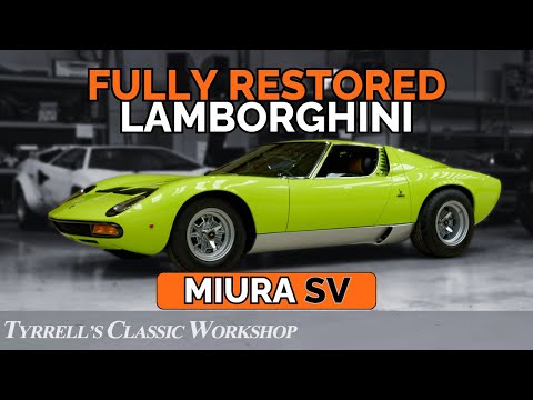 Reviving a Legend: The Ultimate Lamborghini Miura SV Makeover | Tyrrell's Classic Workshop