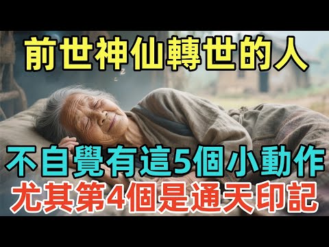 前世神仙轉世的人，不自覺有這5個小動作！尤其第4個，是通天印記！
