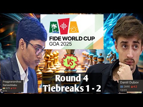 World Cup!!! Daniil Dubov vs Praggnanandhaa,R || Fide World Cup 2025 || chesscom 