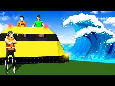 Can We Survive a TSUNAMI in a Bunker?! (Stormworks)