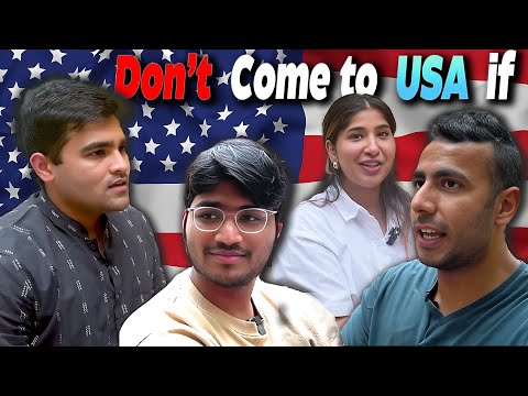 Indian Students BRUTALLY Honest on USA 🇺🇸 (Things that Work in 2024)!