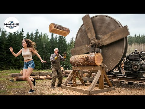 25 Jaw-Dropping Firewood Processors in Action | Dangerous Homemade Wood Cutting Machines #15