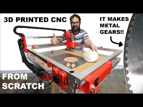 3D PRINTED CNC CUTS METAL (from scratch)