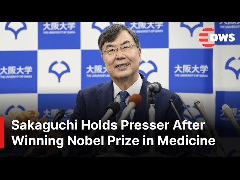 FULL PRESSER: Shimon Sakaguchi Holds Press Conference After Winning Nobel Prize in Medicine | AQ1E