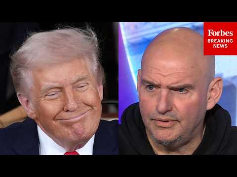 JUST IN: John Fetterman Holds Interview After Shaking Trump's Hand During State Of The Union Address