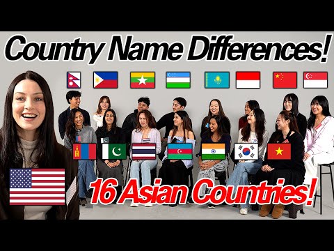 Suprising 16 Asian Country's European Country Name Differences!! l Asian Language Is So fascinating!