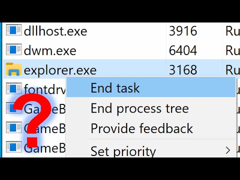 What happens if you end explorer.exe in different versions of Windows?