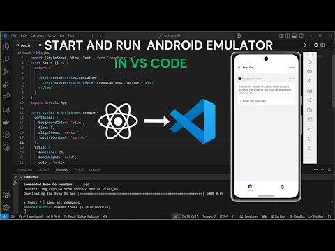 How to run Android Emulator on VS Code