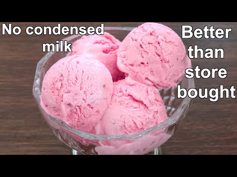 Homemade Strawberry Ice Cream Recipe Without Condensed Milk (Better than Store Bought)