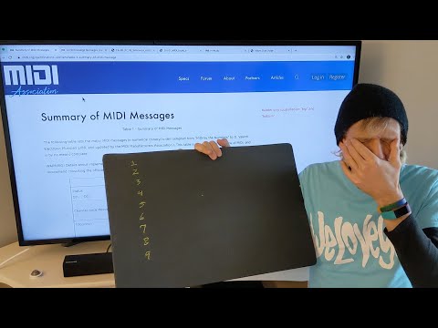 MIDI Messages/MIDI Implementation Charts. Basic Binary & Hexadecimal.