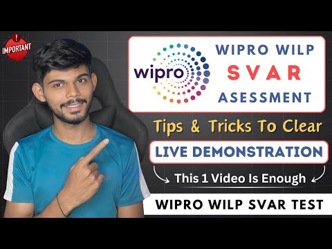 Wipro WILP SVAR Assessment Test 2024 | Practice Resources, Live Test & Tips And Tricks