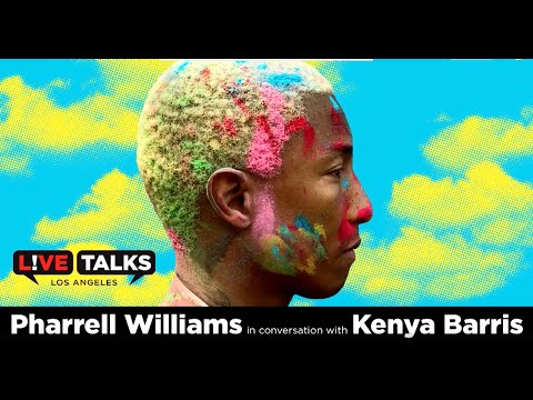 Pharrell Williams in conversation with Kenya Barris at Live Talks Los Angeles